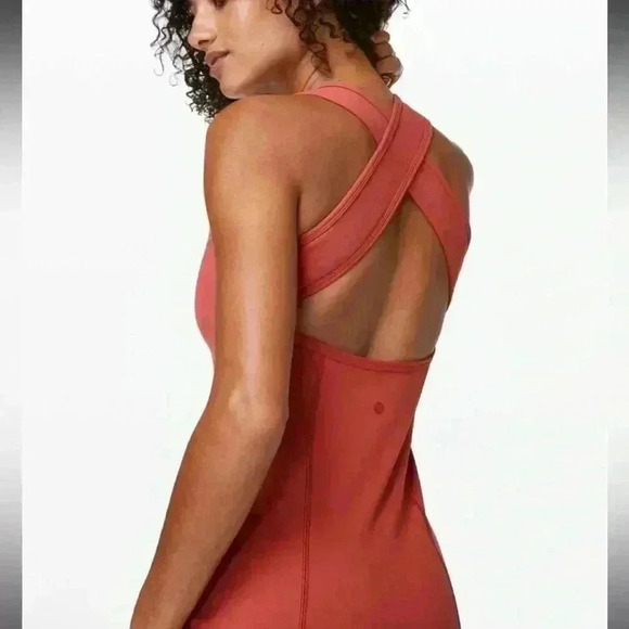 Lululemon Picnic Play Dress in Brick Rose Size 12 - Picture 2 of 6